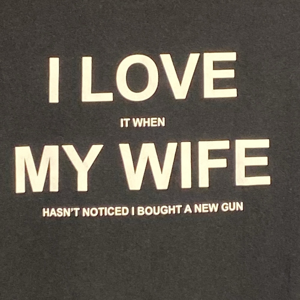 Gun and Marriage Funny Humor Tee Shirt Men's Size XL - Picture 2 of 4